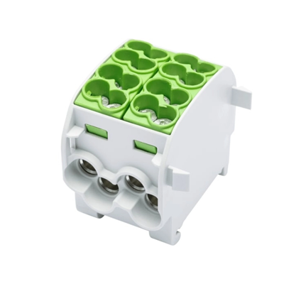 Distribution block - branch Al/Cu 80120 SIMBLOCK green