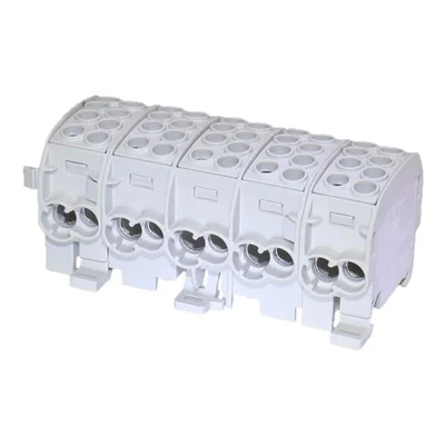 Distribution block - branch SCB 35-5X Al/Cu five-pole 80250 SIMBLOCK gray
