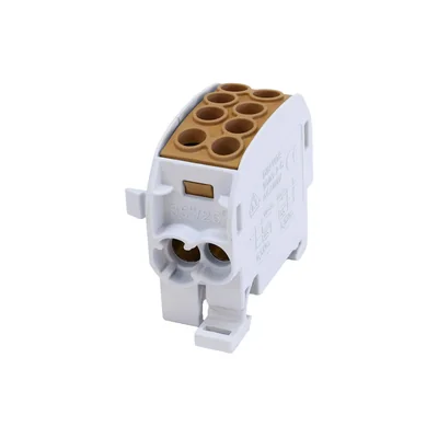 Distribution block - branch SCB 35-Cu single-pole 80210 SIMBLOCK brown