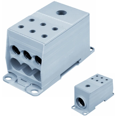 Distribution block CU 1-potential 175 A in: 1 x 95 - 240 mm2 out: 6 x 10 -50 mm2