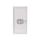 Distribution box NRL 12M with a lock and glass for a 3-phase meter, white