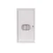 Distribution box NRL 12M with a lock and glass for a 3-phase meter, white