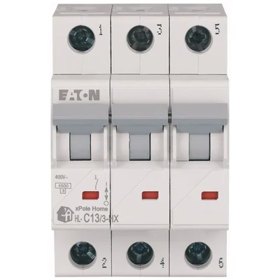 Disyuntor 3P C 13A 6kA AC xPole Hogar HN-C13/3