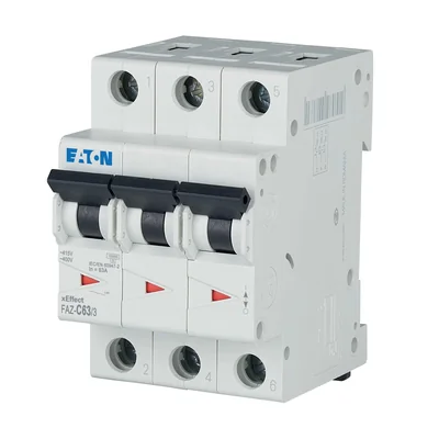 Disyuntor, 63A, 3 polos, FAZ-C63/3
