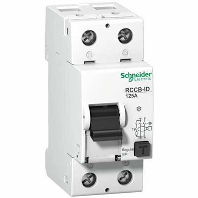 Disyuntor de corriente residual 125A 2 polos 30mA tipo AC