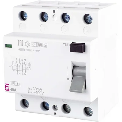 Disyuntor diferencial EFI-4 F 40/0.03 tipo F
