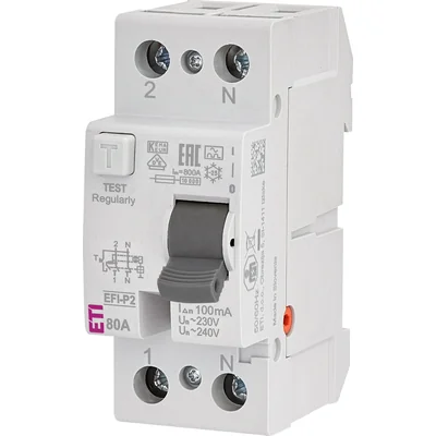 Disyuntor diferencial EFI-P2 A 80/0.1