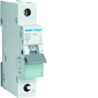 Disyuntor MCB 6kA 1P C 50A QuickConnect