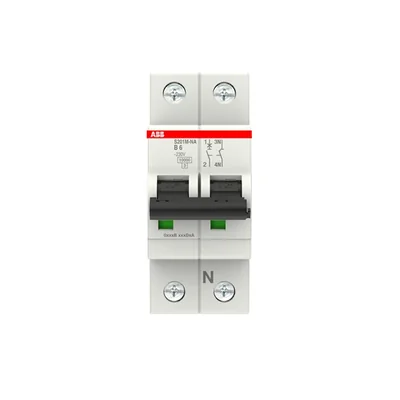 Disyuntor S201M-B6NA | 1P+N | carácter B | 6A | 10kA | CA |