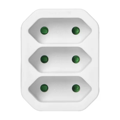 Divisor 3x2P euro blanco