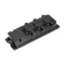 Divisor a prueba de salpicaduras y resistente a impactos, IP44, 3x2P+Z, 16A, 230V CA, caucho, ignífugo.