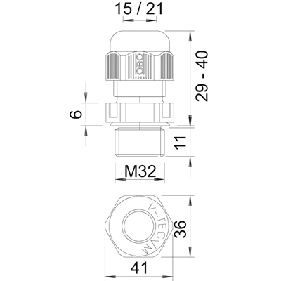 Dławik V-TEC VM M32X1,5 J.SZ.