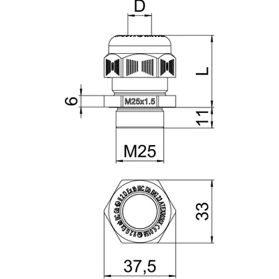Dławiki EX M25 CZARNE, VTEC EX M25 SW