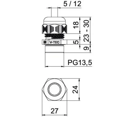 Dławiki OBO V-TEC PG13 LGR