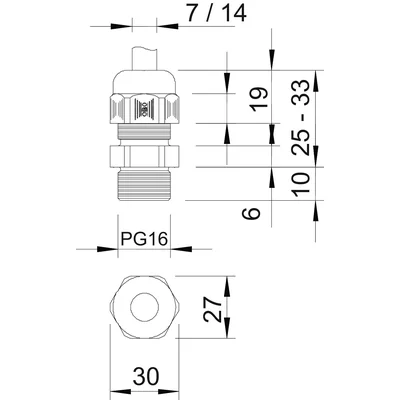 Dławiki V-TEC PG16 LGR