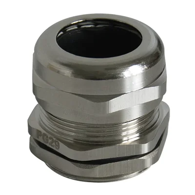 Dławnica mosiężna IP68 M40 45mm niklowana 5 szt