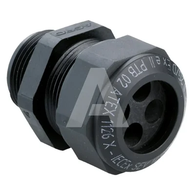 Dławnica poliamidowa GFK Pg13 Ex e II fi 3x2.5-4.0mm czarny