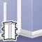 DLP Innenwinkel verstellbar 75 x 20 weiß