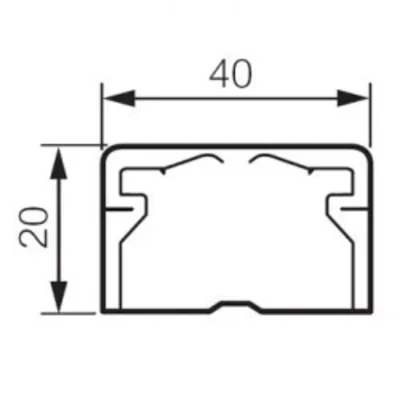DLP Internal/external angle adjustable 40 x 20