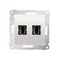 Doble toma HDMI (módulo) crema