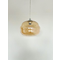 DOGATO Hanging lamp E27 IP20 230V silver with amber shade