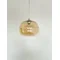 DOGATO Hanging lamp E27 IP20 230V silver with amber shade