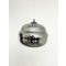 DOGATO Hanging lamp E27 IP20 silver with a smoked shade