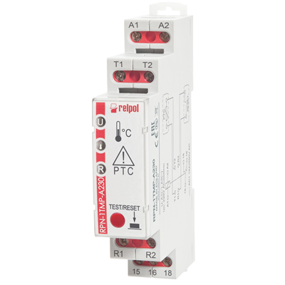 Dohledové relé 230V AC 1P AgSnO2 12A / 250V AC