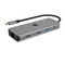 Dokovací stanice USB-C 9 v 1, 2x HDMI, 4K 60 Hz, 3x USB, 100 W PD, LAN, čtečka karet (IB-DK4012-CPD)