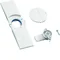 Door plate with a handle and a bolt, for IP44 cabinets