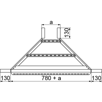 Doplňkové tričko, šířka 600 mm, výška 120 mm