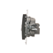 Doppel-SAT-Antennendose SAT-SAT-RTV (Modul) Anthrazit (Metallic)