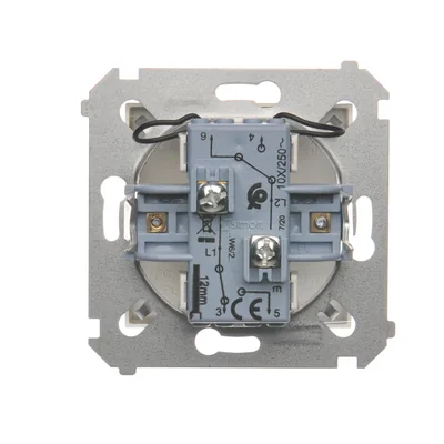 Doppel-Treppenschalter mit Hintergrundbeleuchtung (Modul) 10A 250V Schraubklemmen Gold (Metallic)