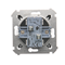 Doppel-Treppenschalter (Modul) 10A 250V Schraubklemmen Anthrazit (Metallic)