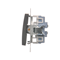 Doppel-Treppenschalter (Modul) 10A 250V Schraubklemmen Anthrazit (Metallic)