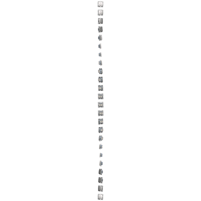 Doppelkreuzschalter mit Hintergrundbeleuchtung (Modul) 250 V, silbermetallic