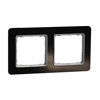 Doppelrahmen, Sedna Elements, schwarzes Glas