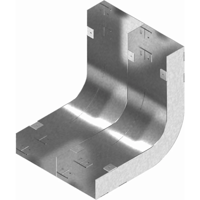 Doppelschienenbogen, Breite 340 mm, Höhe 28 mm