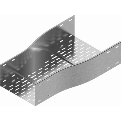 Doppelspurreduzierer, Breite 500 x 400 mm, Höhe 160 mm