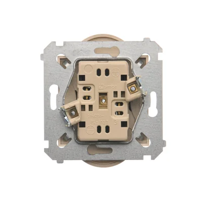 Doppelsteckdose für Naturrahmen 230V, creme