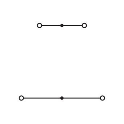 Doppelstock-L/L-Klemmenblock 2,5 mm² grau