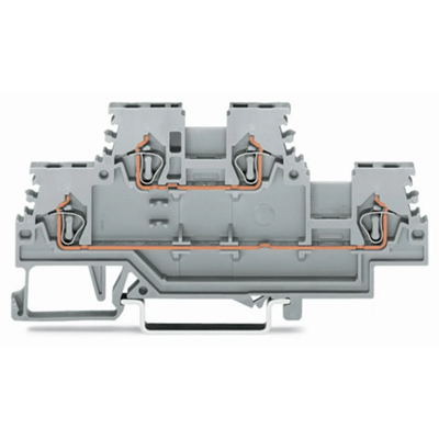 Doppelstockklemme 1,5mm² grau 50St.