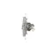 Doppelte Computersteckdose RJ45 Kategorie 6 mit Staubschutzabdeckung (Modul) Silber (Metallic)