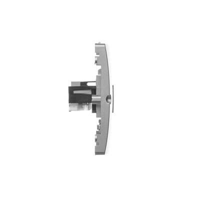 Doppelte RJ11-Telefonbuchse (Modul) metallic satiniert