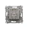 Doppelte Satellitenantennendose SAT-SAT-RTV (Modul) Gold (Metallic)
