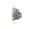 Doppelte Satellitenantennensteckdose SAT-SAT-RTV (Modul) creme