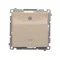 Doppelter Hotelschalter -2Z mit Hintergrundbeleuchtung. Nennstrom 10A (Modul) Creme