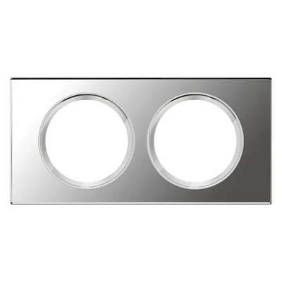 Doppelter Rahmen mit zwei Modulen, Spiegelglasfarbe