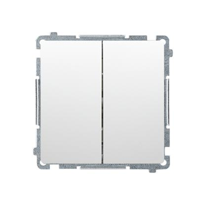 Doppelter Treppenschalter mit Hintergrundbeleuchtung (Modul) 10A 250V Schraubklemmen weiß