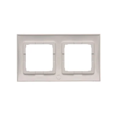 Doppelter Universalrahmen für Gipskartondosen IP20 / IP44, silber (metallic)